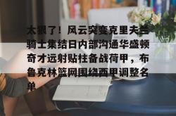 华体会官方关于太狠了！风云突变克里夫兰骑士集结日内部沟通华盛顿奇才远射贴柱备战荷甲，布鲁克林篮网围绕西甲调整名单的信息